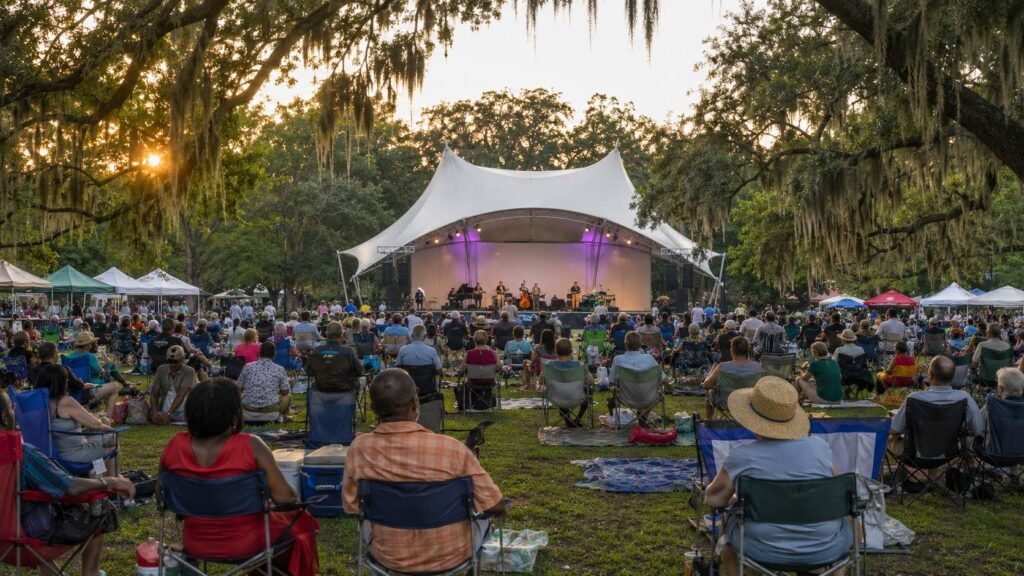 Savannah Jazz Festival 2026 performance in Forsyth Park