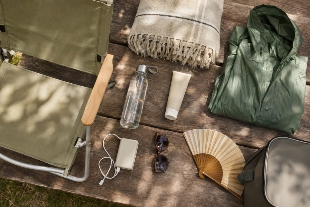Lawn chair, water and rain gear to bring to the Savannah Jazz Festival