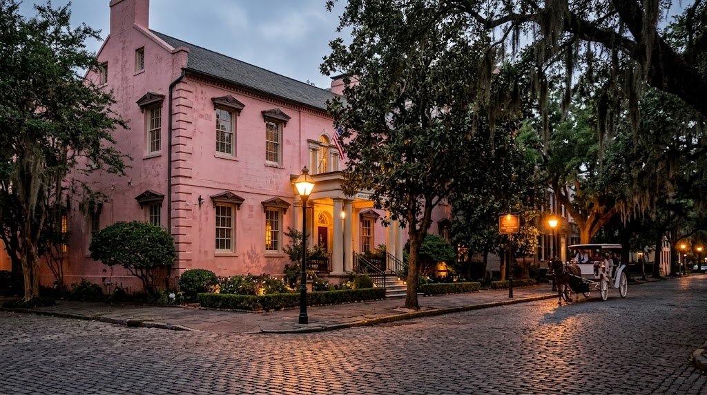 The Olde Pink House, a famous location for haunted history savannah
