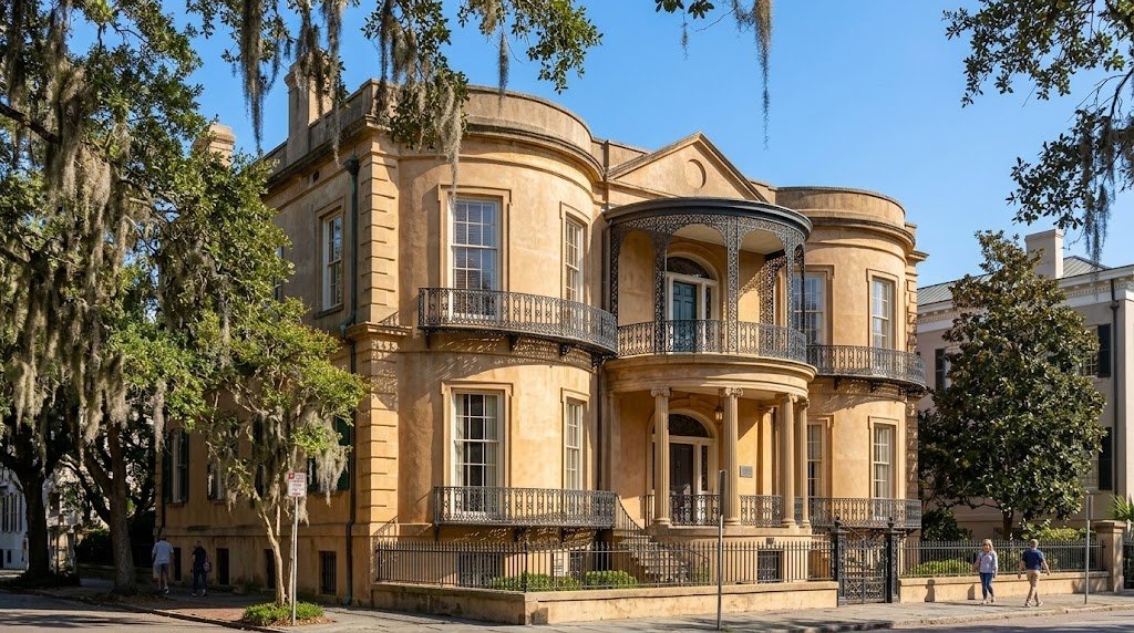 Owens-Thomas House, a famous example of savannah architecture and historic house tours savannah
