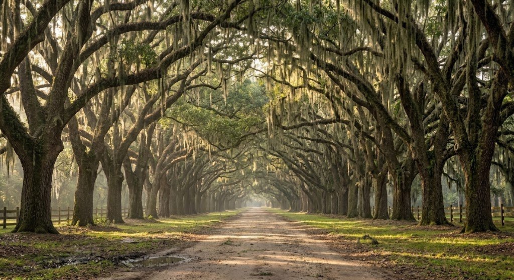 Wormsloe Historic Site oak avenue during a weekend getaway savannah ga